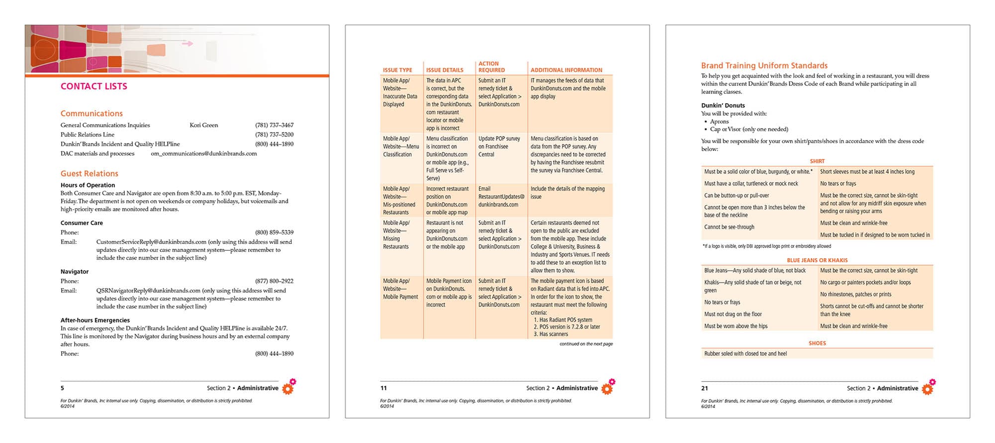 dunkin donuts training manual